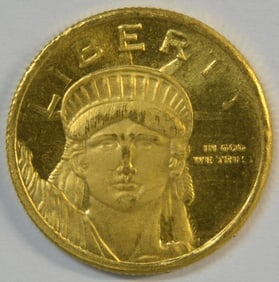 Lady Liberty Pure .999 fine 1/10 oz Gold Coin