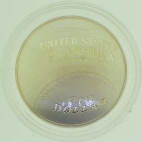 2014-P one dollar National Baseball Half of Fame Proof Silver Dollar
