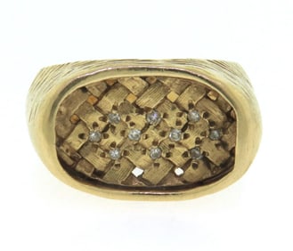 Gorgeous Yellow Gold Nugget Ring