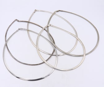 Vintage 925 Sterling Silver Group Lot of Necklaces