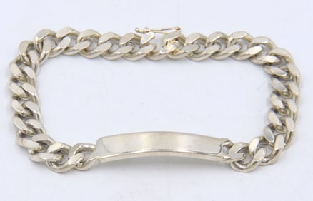 Vintage 925 sterling silver Tag ID bracelet