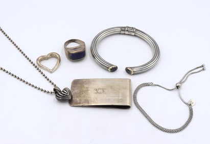 Group lot of vintage 925 sterling silver jewelry