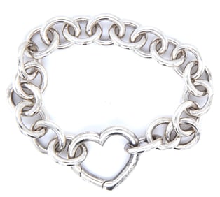 Tiffany & Co Open heart clasp bracelet in 925 sterling silver