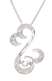 925 Sterling silver Jane Seymore diamond necklace