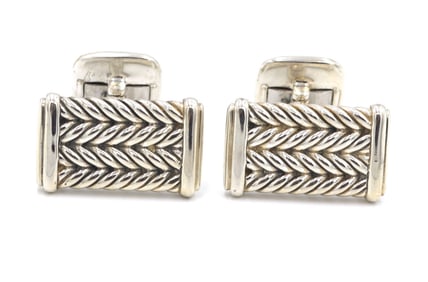 David Yurman Chevron Cufflinks