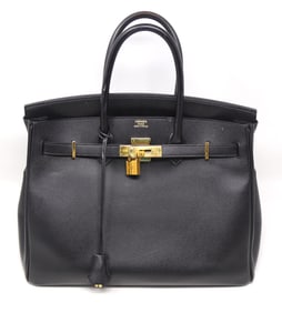 Hermes Birkin 35 black handbag