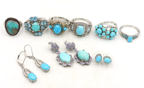 Group lot of Vintage 925 sterling silver mixed Jewelry