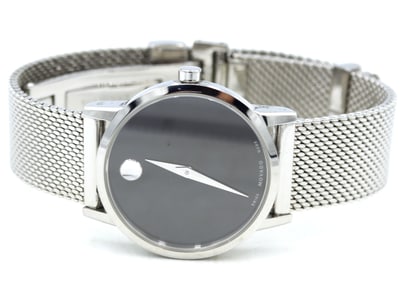 Movado Museum classic quartz black dial watch