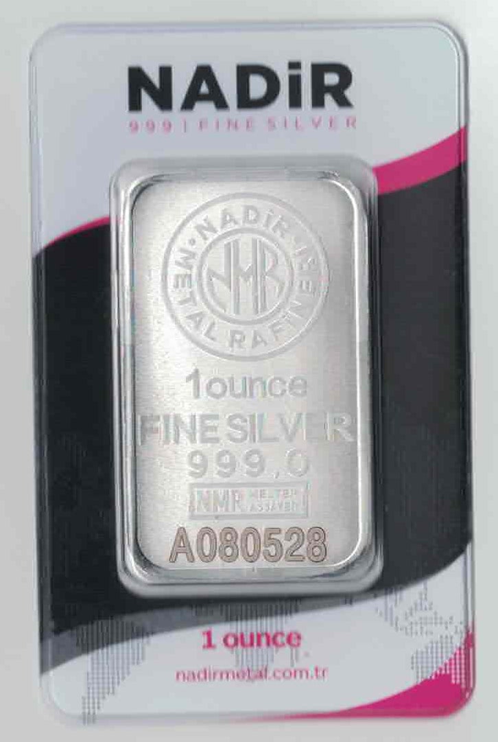 Nadir Metal Rafineri 1 oz .999 Silver Bars (1 of 2)