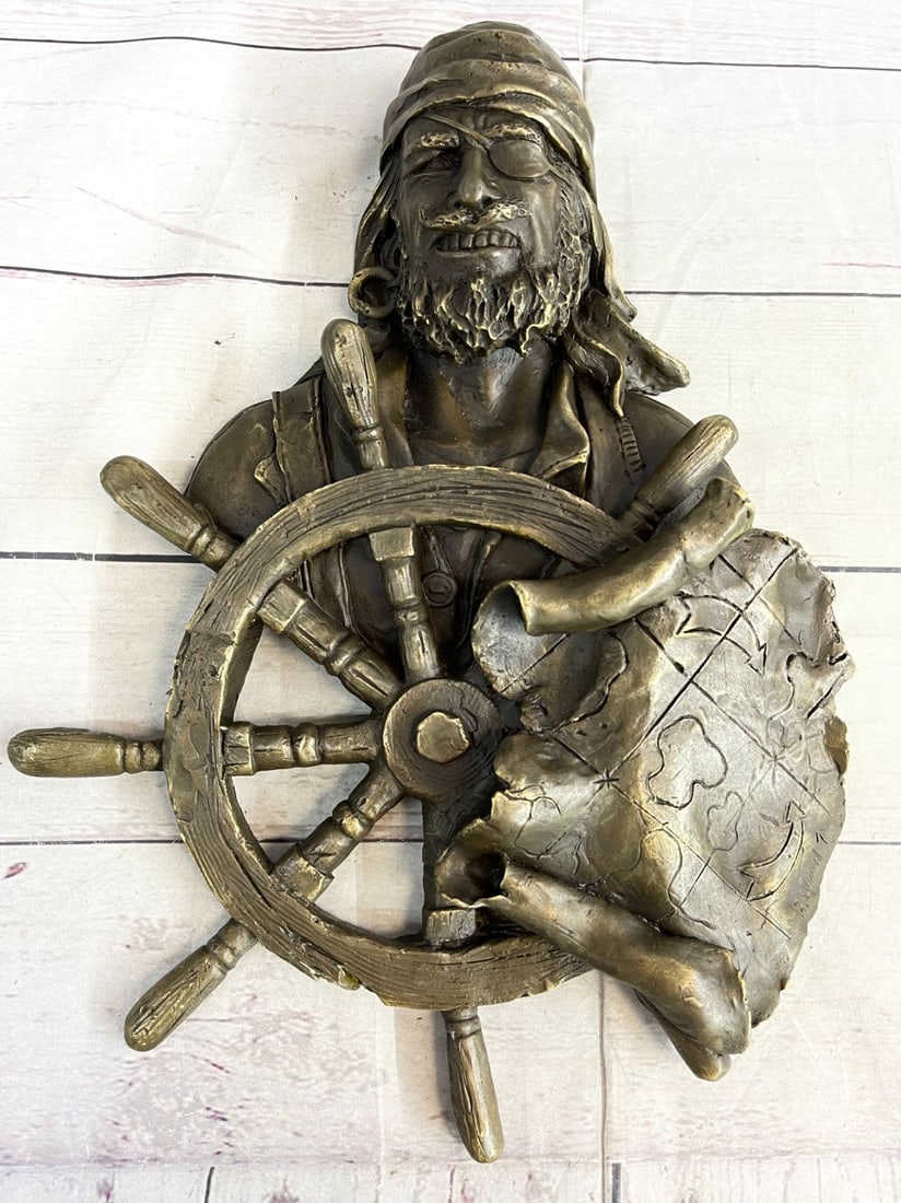 Mount Ship Pirate Bronze Sculpture (1 of 9)