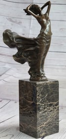 Sexy Woman with Flair Bronze Sculpture