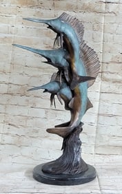 Sword Fish Ocean Life Edition Bronze Statue