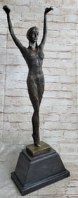 Bronze Art Deco Dancer Sculpture