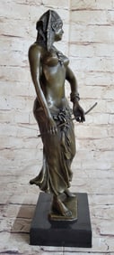Egyptian on the Nile Princess Bronze Sculpture