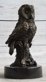 Owl Bronze Statue