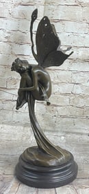 Fairy Fantasy Winged Bronze Sculpture