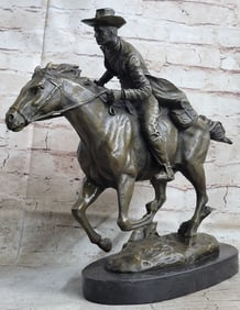 Western Cowboy Bronze Sculpture