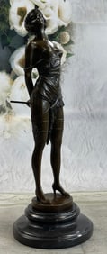 The Riding Crop an Impressive Brown patina Bronze Sculpture