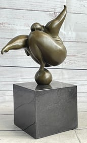 Modern Art Cast Bronze Statue