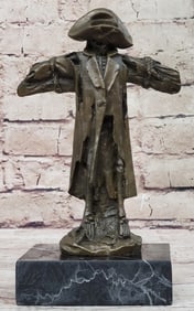 Patou Chained Caribbean Pirate Skeleton Bronze Sculpture