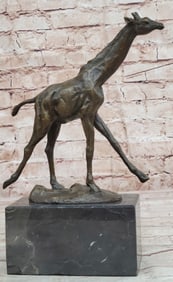 Tall Giraffe Animal Edition Bronze Sculpture