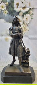 Fremiet French Bronze Sculpture on Marble base Statue (1 of 9)
