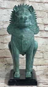 Chinese Guardian Lion Foo Dog Bronze Sculpture