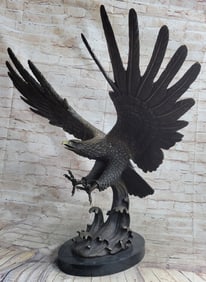 American Eagle Wild Life Bronze Sculpture