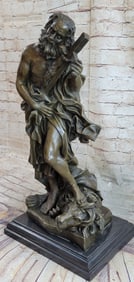 Valli Judas With Lion Jesus Crucifix Religious Bronze Sculpture