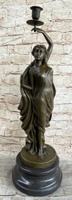 Candle Holder Candelabra Bronze Sculpture