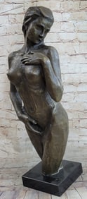 Female Torso Bust Bronze Sculpture