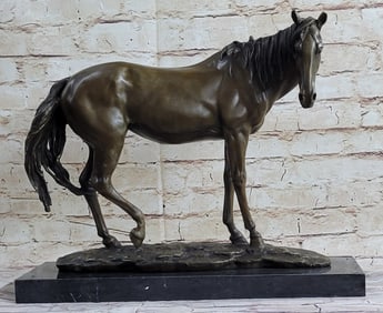 Racing Horse Trophy Bronze Statue