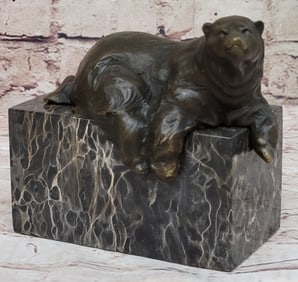 Polar Bear Bronze Sculpture
