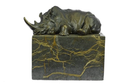 Rhino Bronze Sculpture