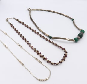 Vintage Group Lot of 925 Sterling Silver Necklaces