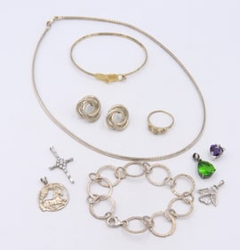 Vintage 925 Sterling Silver Lot of Jewelry