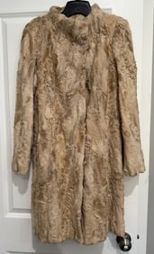Ines Et Marechal Beige Persian Lamb 7/8 Coat