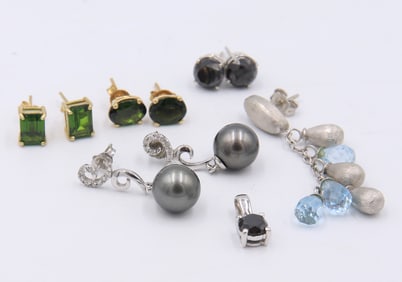 Lot of 10kt White Gold Jewelry