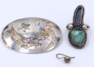 Vintage 925 sterling silver lot of jewelry