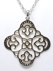 Sterling Silver Pendant on Chain Necklace