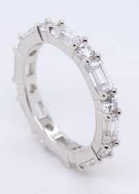 Sterling Silver Cubic Zirconia Band