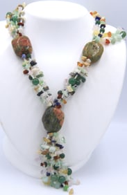 Unakite chunky necklace