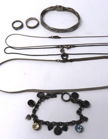 Group Lot of Vintage Sterling Silver Jewelry