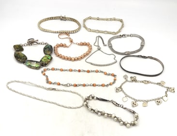 Vintage 925 sterling silver lot of bracelets