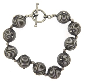 Vintage Sterling Silver Ball Bracelet