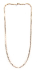 New 8.00ctw Round Diamond Prong Set Tennis Necklace in 14K