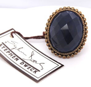 Stephen Dweck Blue Adventurine in Bronze Ring