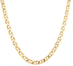 Italian 10kt Yellow gold Gucci style chain necklace