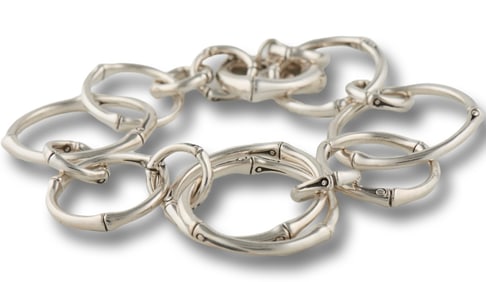 John Hardy Circle Bamoo Link Bracelet