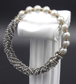 Michael Dawkins pearl beaded bracelet